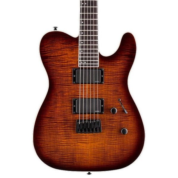 ESP LTD TE-401FM DBSBS Electric Guitar In Dark Brown Sunburst