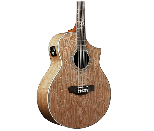 Ibanez Exotic Wood Series EW2012ASENT 12-String Acoustic-Electric Guitar Gloss Natural