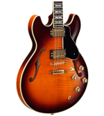 Yamaha SA2200 Semi-Hollow Electric Guitar Brown - Image 2