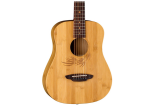 Luna Guitars Safari Bamboo 3/4 Satin Natural Acoustic Guitar - Image 4