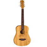 Luna Guitars Safari Bamboo 3/4 Satin Natural Acoustic Guitar