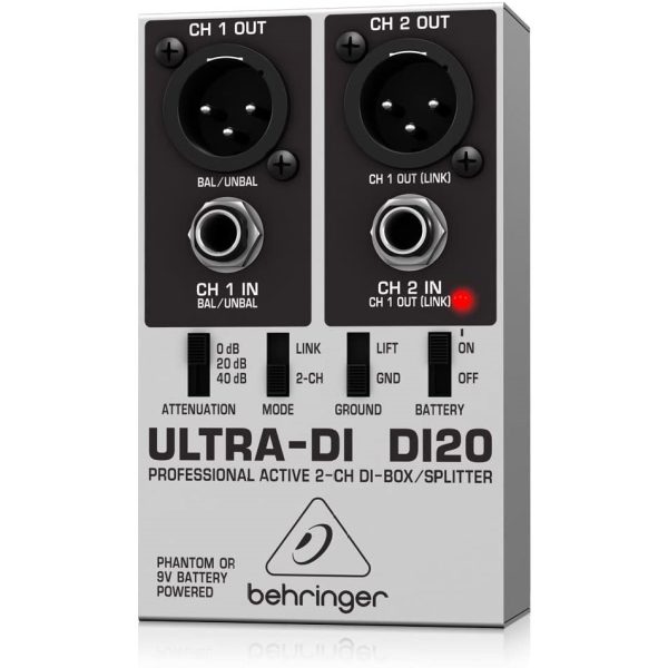 Behringer Ultra-DI DI20 2-channel Active Direct Box / Splitter