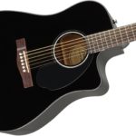 Fender CD-60SCE Dreadnought Acoustic-Electric Guitar Black