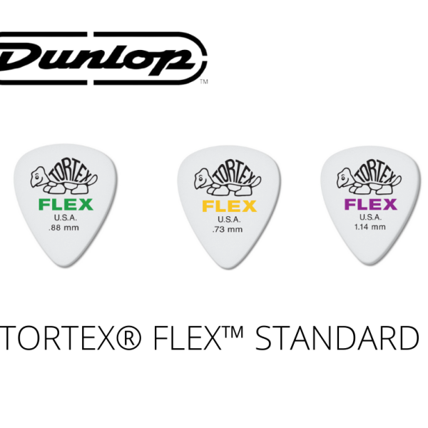 TORTEX® FLEX™ STANDARD PICK BY JIM DUNLOP USA (ONE PCS)