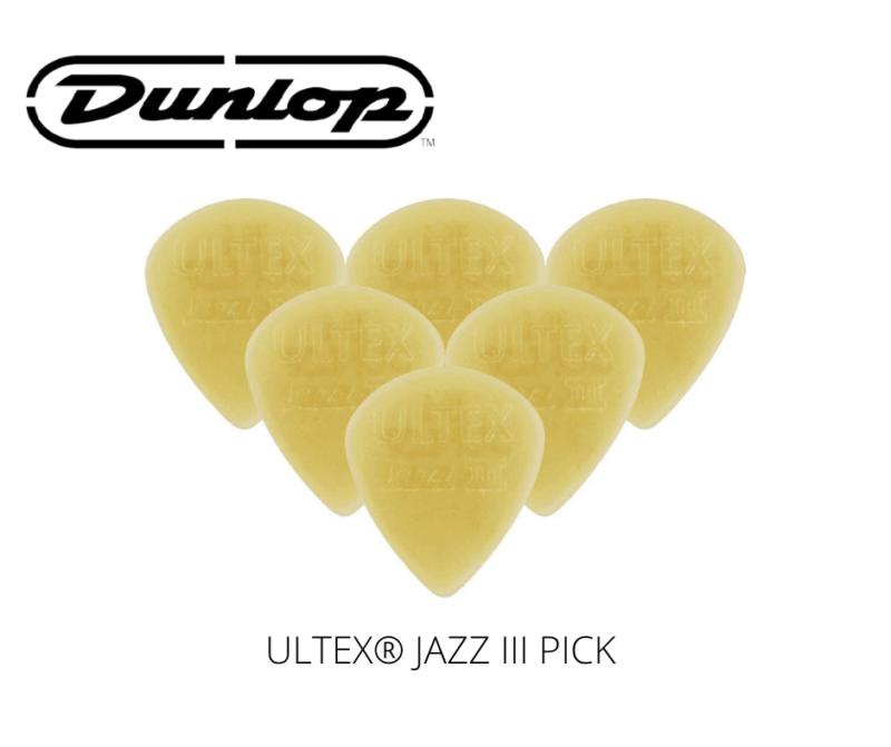 ULTEX® JAZZ III GUITAR PICK BY JIM DUNLOP (ONE PCS)