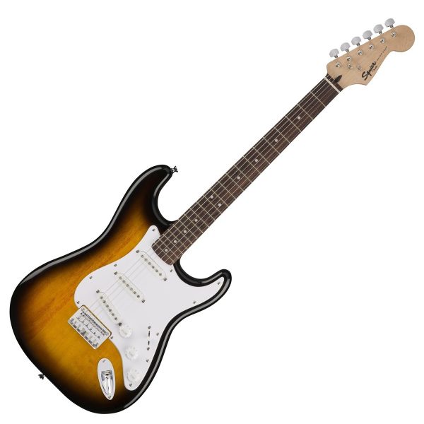 Squier Bullet Strat Hardtail in Brown Sunburst with Laurel Fingerboard