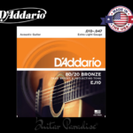 D'Addario EJ10 Extra Light 80/20 Bronze Acoustic Strings - .010-.047