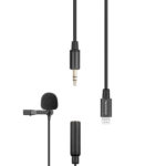 Saramonic LavMicro U1A Clip-on Lavalier Microphone with Lightning Connector - 6.6 foot Cable