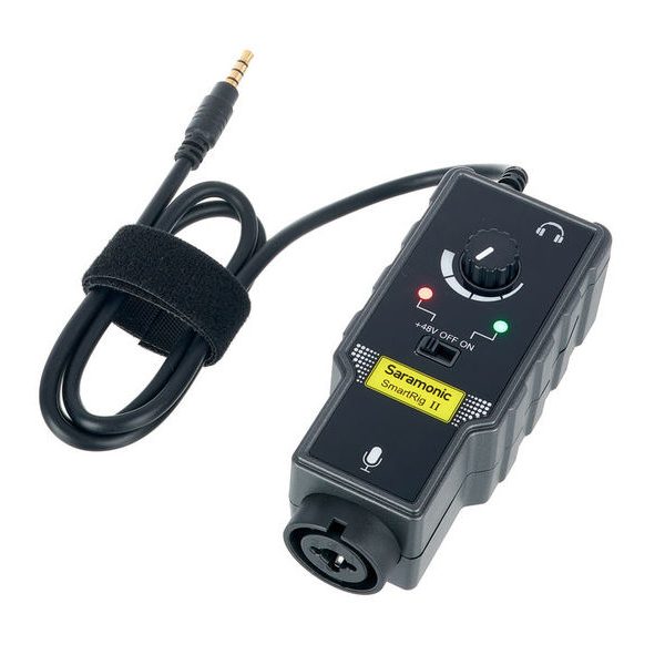 Saramonic SmartRig II Professional Audio Interface Preamp and Guitar Interface For All Types of Smartphone