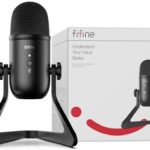 FIFINE K678 USB Podcast Microphone for Recording Streaming on PC and Laptop, Condenser Computer Gaming Mic with Headphone Output & Volume Control , Mic Gain Control, Mute Button for Vocal, YouTube. (K678)