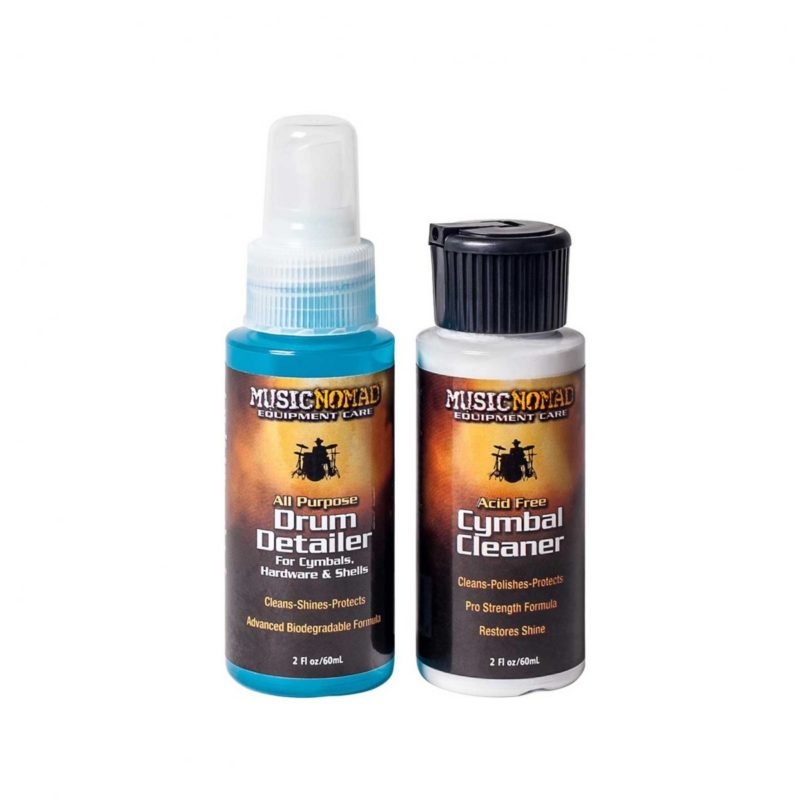 MusicNomad MN117 Cymbal Cleaner & Drum Detailer Pack, 2 oz