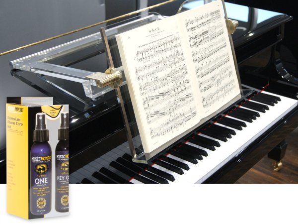 MusicNomad MN130 ONE All-in-1 Cleaner, Polish, & Wax for Gloss Pianos, 4 oz