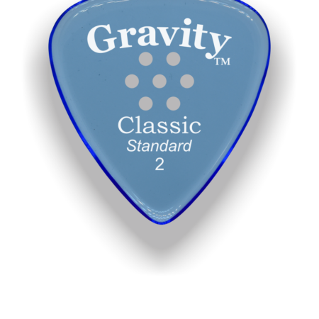 Gravity Picks GCLS2PM Classic - Standard Size, 2mm, with Multi-hole Grip- Guitar Picks