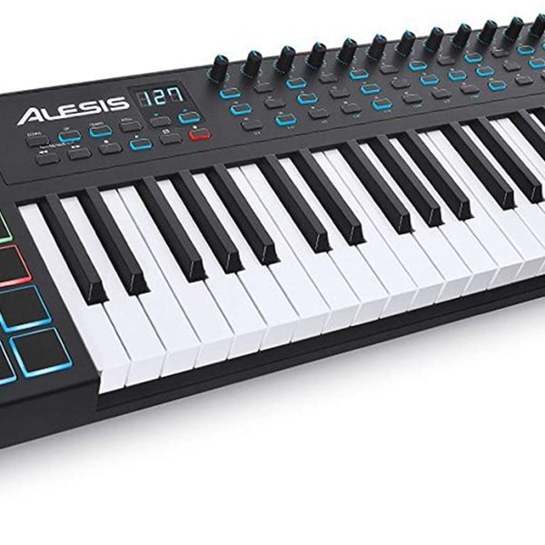 Alesis VI49 - 49 Key USB MIDI Keyboard Controller with, 16 Drum Pads, 12 Assignable Knobs, 36 Buttons and 5-Pin MIDI Out