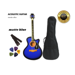 Matte Blue Premium Acoustic Guitar -2024 Edition - Image 2
