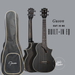 Guson GUT-10 BK 26 Inch Tenor Electro Acoustic Ukulele with built-in equalizer with carrying bag