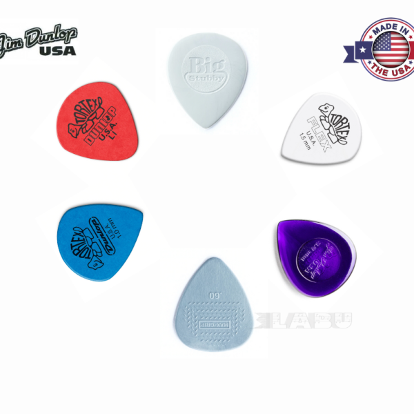 Dunlop Guitar USA Picks Set 6 Pcs