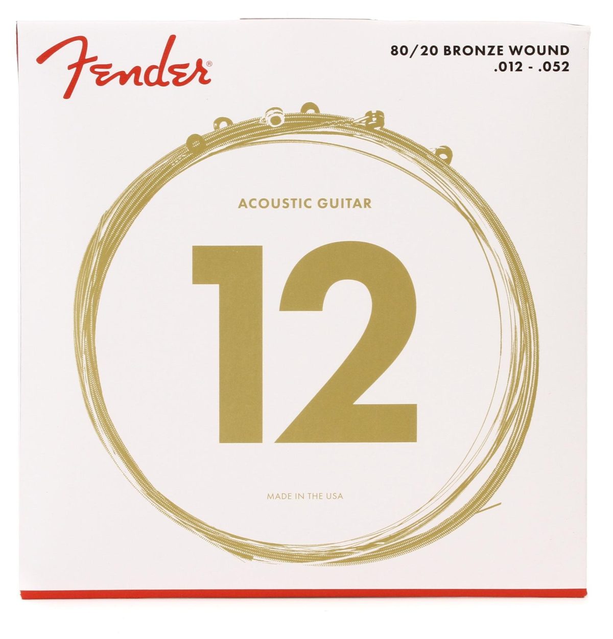 Fender 70L 80/20 Bronze Acoustic Strings - .012-.052 Light USA Made - Image 1
