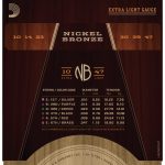 D'Addario NB1047 custom light Nickel Bronze Strings Set for Acoustic Guitar - Image 3