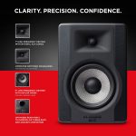 M-Audio BX5 D3 | Compact 2-Way 5" Active Studio Monitor Speaker for Music Production,1 piece