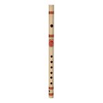 Combo of Bamboo F Natural Medium Flute for Beginner and Flute Bag - Natural - Image 2