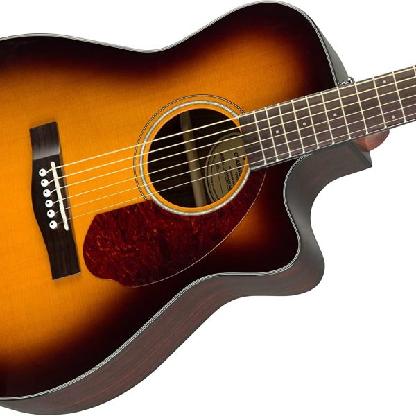 Fender CC-140SCE Acoustic-Electric Guitar with Case - Concert Body Style - Sunburst