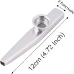 Kazoo Flute Aluminum Alloy Portable Metal Professional Playing Level Kazoo silver