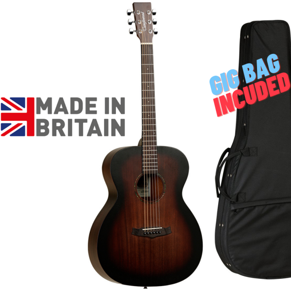 Tanglewood Crossroads Orchestra TWCR O with Gig Bag Folk Size Orchestra Acoustic Guitar