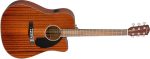 Fender CD-60SCE All Mahogany Acoustic-Electric Guitar - Dreadnaught Body Style - Natural Finish