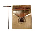 Kalimba 17 Keys Thumb Piano with Study Instruction and Tune Hammer, Portable Mbira Sanza African Wood Finger Piano, Gift for Kids Adult Beginners Professional