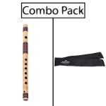 Master Tuned Combo of Bamboo Flute and Flute Bag  Key-G
