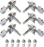 Tuning Peg Silver for Acoustic Guitar Parts Tuners Keys 3R+3L(6 PCS) - Image 2