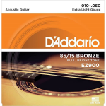 D'ADDARIO EZ900 85/15 BRONZE ACOUSTIC GUITAR STRINGS, EXTRA LIGHT (Chinese)