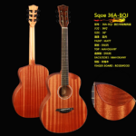 SQOE 36-G-BQJ 3/4-Size Acoustic Guitar Wooden