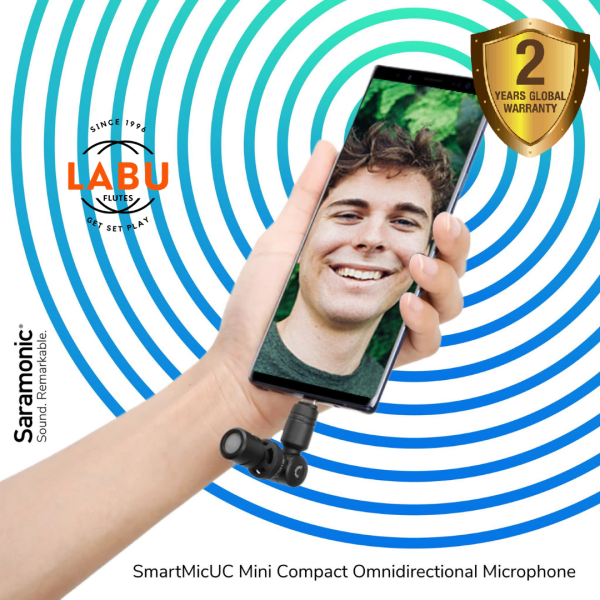 Saramonic SmartMic UC Mini Compact Omnidirectional Condenser Microphone with USB-C Connector