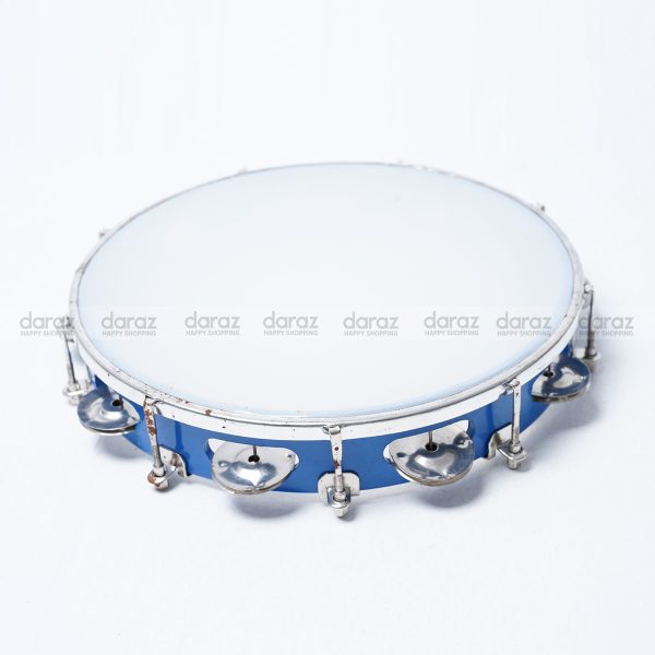 Hand Tambourines Drum, Adjustable Handheld Tambourine Tunable Hand Drum Bell Percussion Musical Instrument
