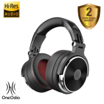 OneOdio Adapter-Free Over Ear Headphones for Studio Monitoring and Mixing, Sound Isolation, 90° Rotatable Housing with Top Protein Leather Earcups, 50mm Driver Unit, Wired Headsets with Mic (Pro-50)