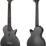 Enya NOVA Go SP1 Carbon Fiber Acoustic Electric Guitar with Smart AcousticPlus 35 Inch Travel Acustica Guitarra Starter Bundle Kit of Gig Bag,(Black)