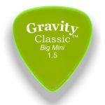 Gravity Picks Classic - Big Mini, 1.5mm, Polished Handcrafted Acrylic Guitar/Bass Pick with Reduced Teardrop Shape and 80-degree Bevel