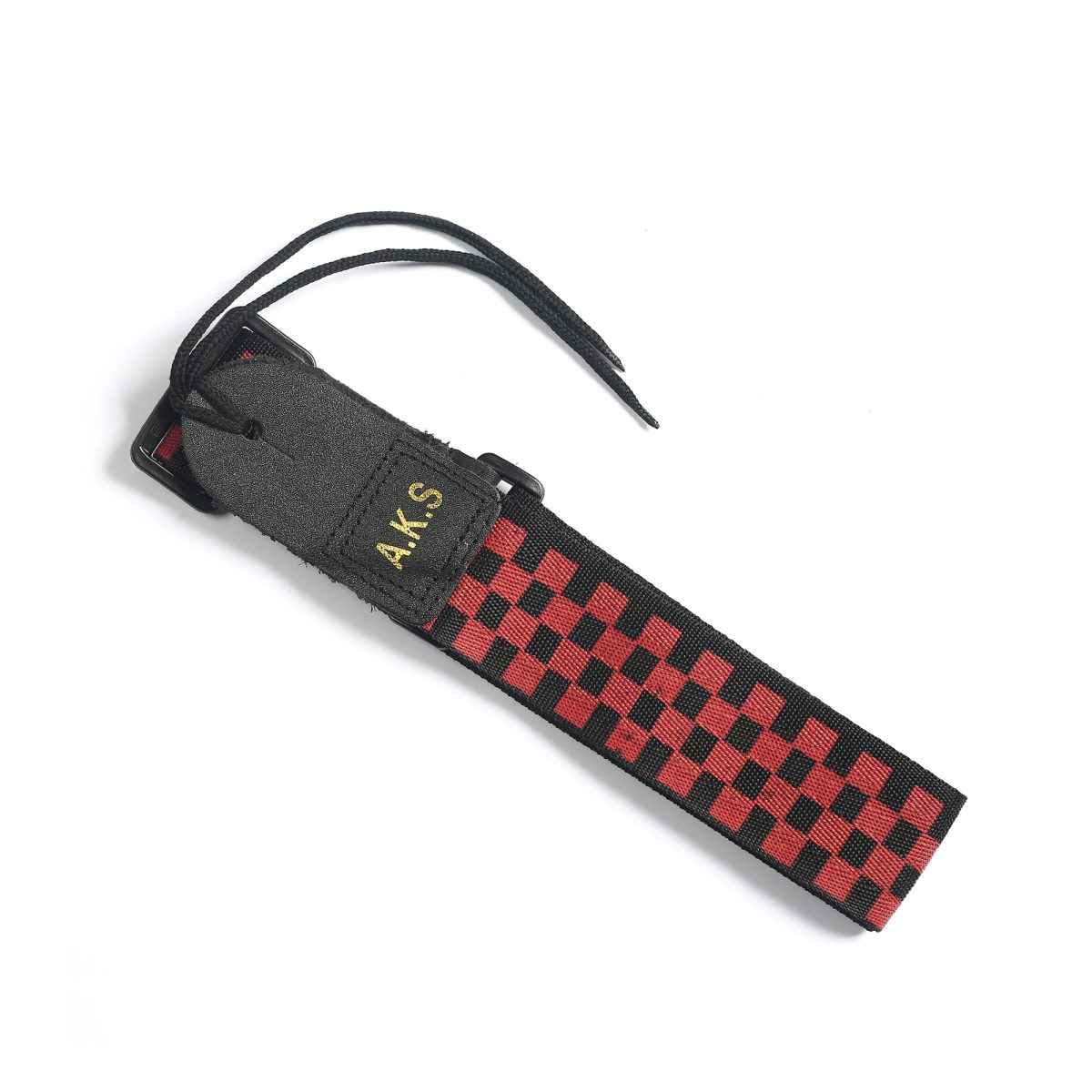 Guitar Shoulder Strap, Suitable For Bass, Electric & Acoustic Guitars (red and White Checkered) - Image 1