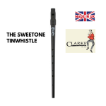 Clarke The Sweetone Tinwhistle Famous Tin Whistle in Black Made in UK