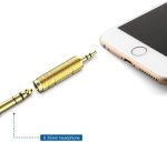 Adapter 6.35mm (1/4 Inch) Male to 3.5mm (1/8 Inch) Female and 3.5 mm Male Plug to 6.35 mm Female Jack, Audio Stereo TRS Converter Adapters (4 -Pack Gold Plated) - Image 3