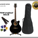 TGM Black Acoustic Guitar -Latest Edition©