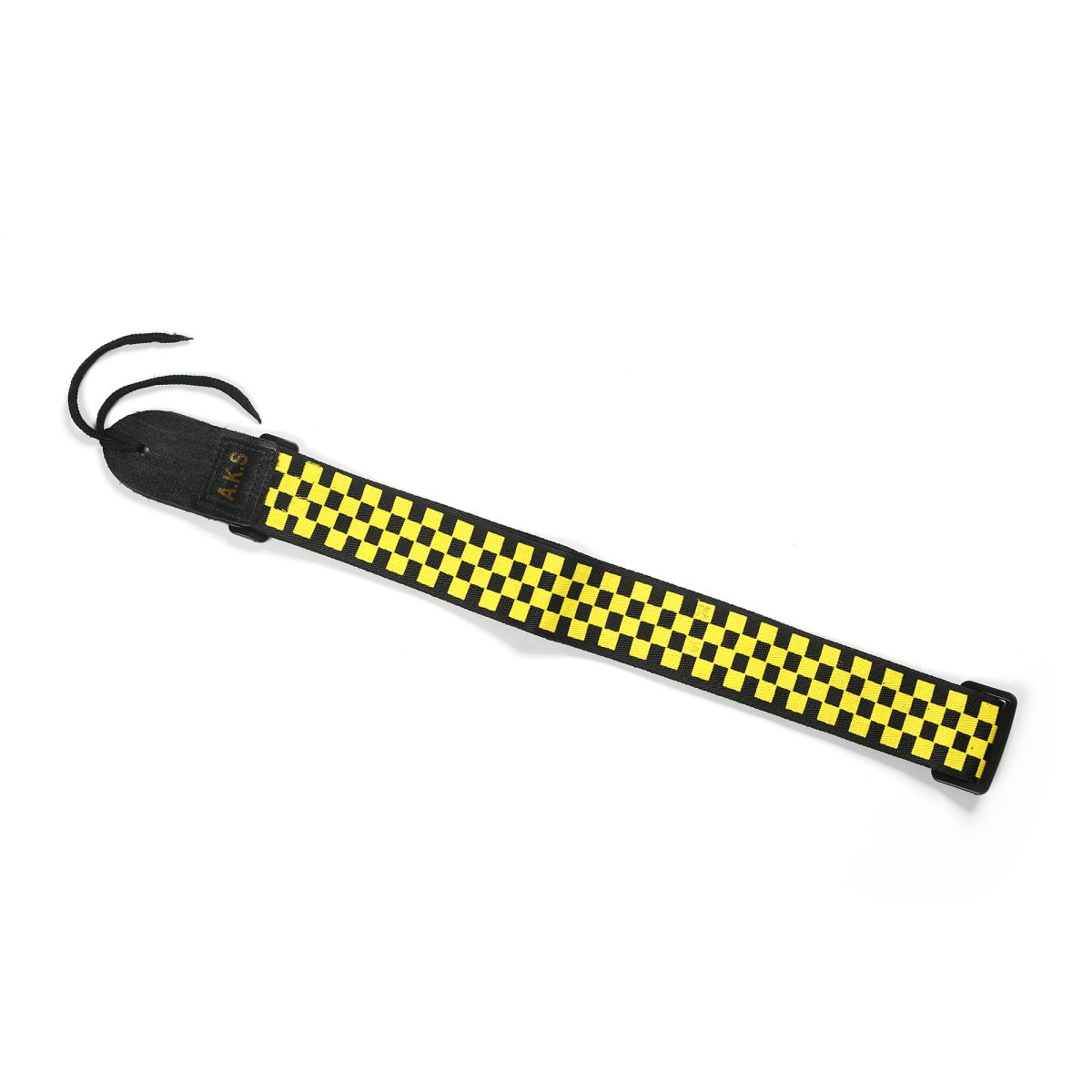Guitar Shoulder Strap, Suitable For Bass, Electric & Acoustic Guitars (yellow and White Checkered) - Image 1