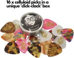 Pick Geek Guitar Picks - 16 Cool Custom Guitar Picks For Your Electric, Acoustic, or Bass Guitar - X-Heavy, Heavy, Medium & Light - Presented in a Luxury Metal Pocket Box - Image 6