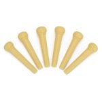 Generic Set of Acoustic Guitar Bridge Pins Saddle Nut Yellow - Image 2