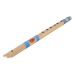 Combo of Bamboo Traditional C Key Whistle Flute and Flute Bag - Natural - Image 3