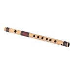 Combo of Bamboo Flute and Flute Bag - Natural Bamboo - Image 2