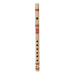 Combo of Bamboo F Sharp Medium Flute for Beginner Series and Flute Bag - Natural - Image 2