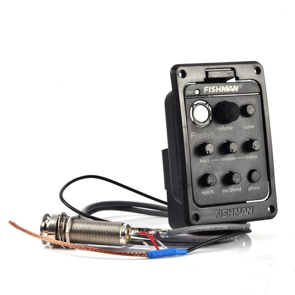 Fishman EQ201Acoustic Guitar Pickup Preamp EQ Tuner Piezo Mic Presys Blend